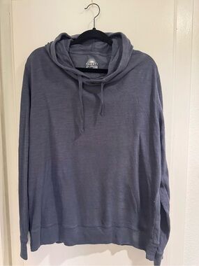 Faherty Organic Cotton Hoodie - Black with Cream Logo